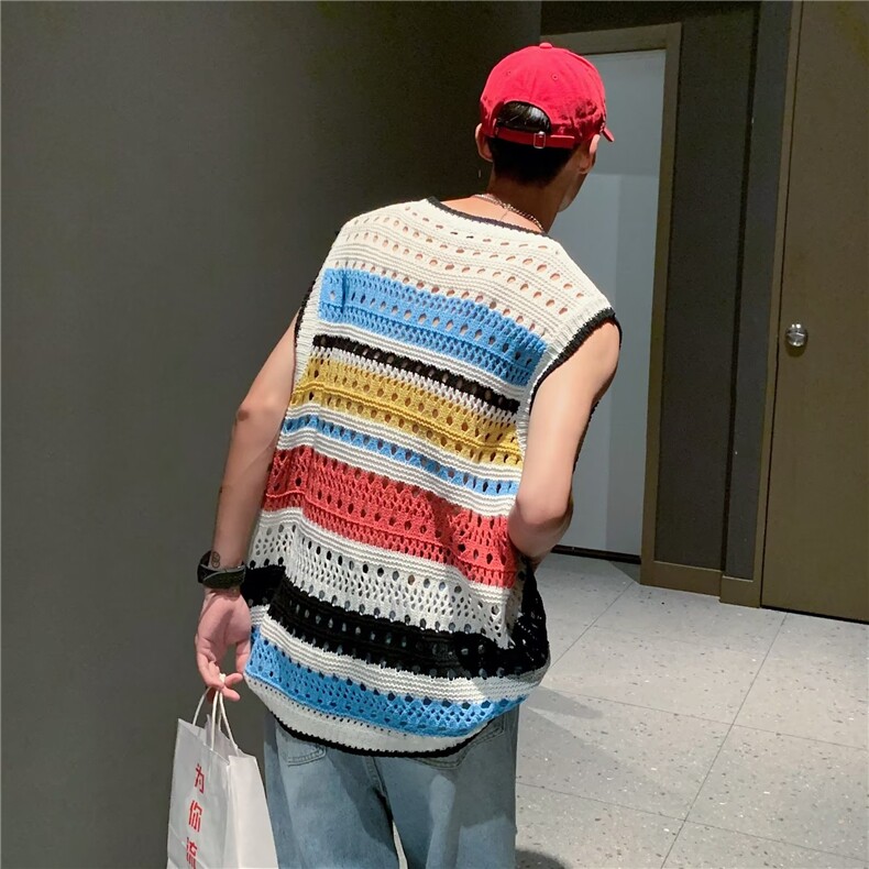 夏季简约潮流圆领男青春流行汗背心标准ins背心潮新款气质，男装背心/马甲，星座716-2