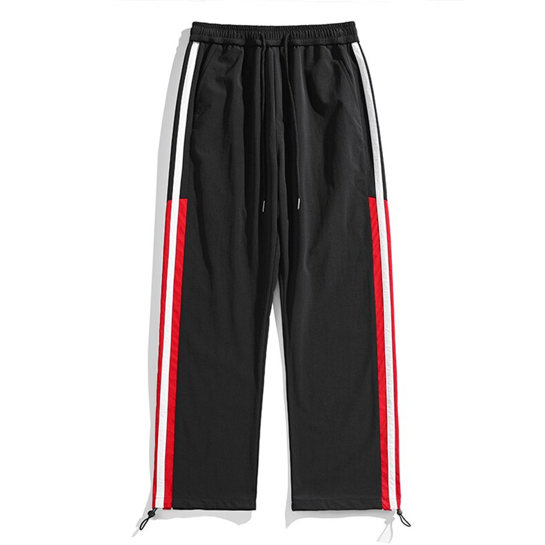 白底秋冬侧边拼接拖地工装裤宽松休闲伞兵裤男K23328-P40控58,男装工装外套,星座717