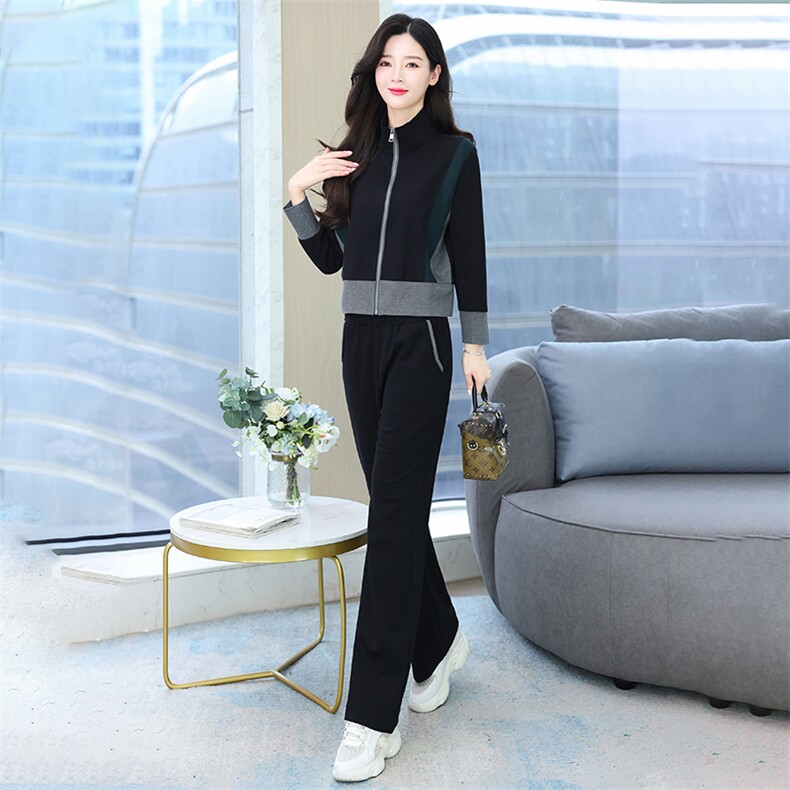 【秋装现货】时尚休闲运动两件套2024秋季新款,女装套装/套裙,慕依路