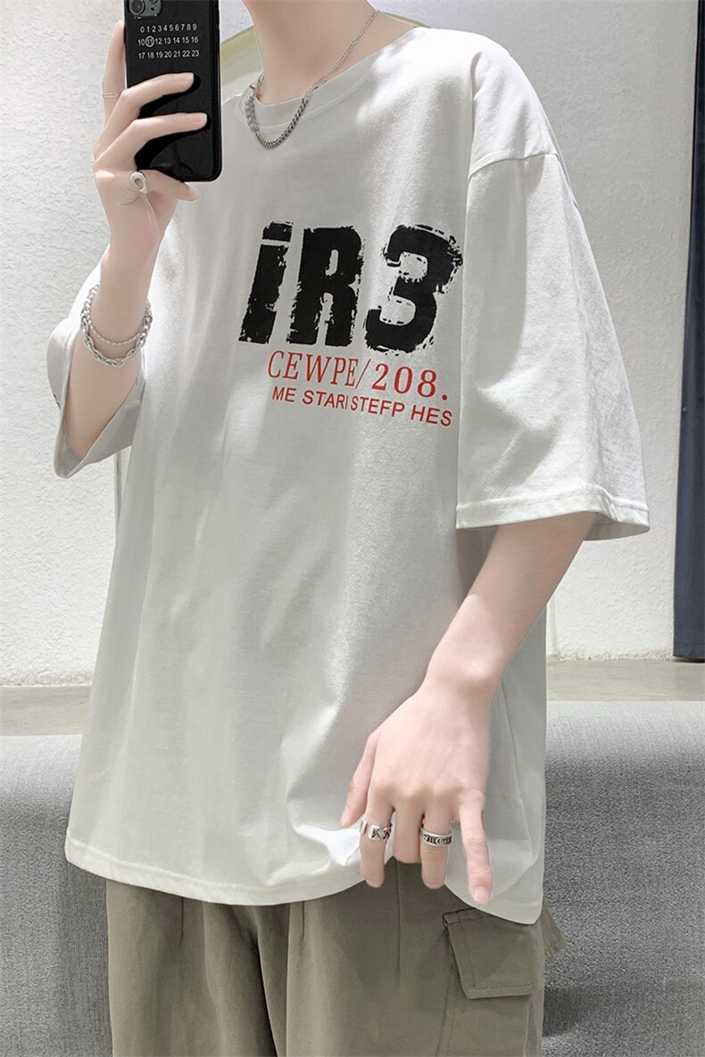 夏季t恤男潮流时尚港风t恤A210-A8328-P28,男装T恤,星座210-3