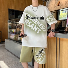 夏季短袖短裤运动套装青少年两件套6160特P40，男装牛仔裤，电商A309