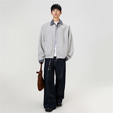 514-903-P78呢料夹克外套假两件控128，男装夹克，星座514
