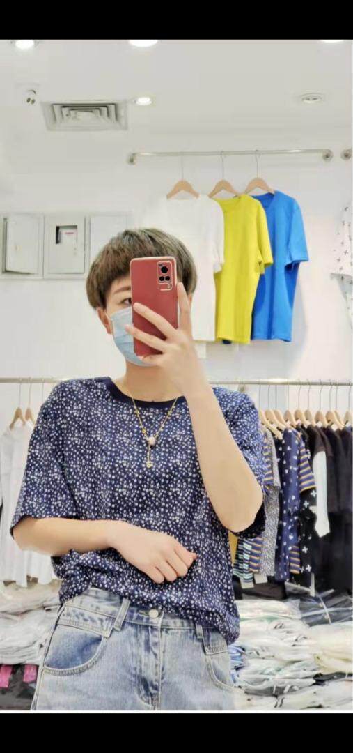 【现货】新款夏季高品小碎花短袖T恤，女装T恤，那简