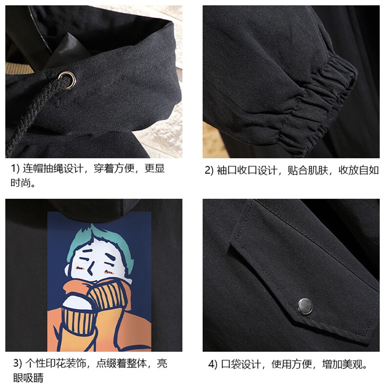 JK41042-P85加棉款-P115纯棉连帽夹克男士大码工装夹克男砖墙,男装夹克,电商A040A