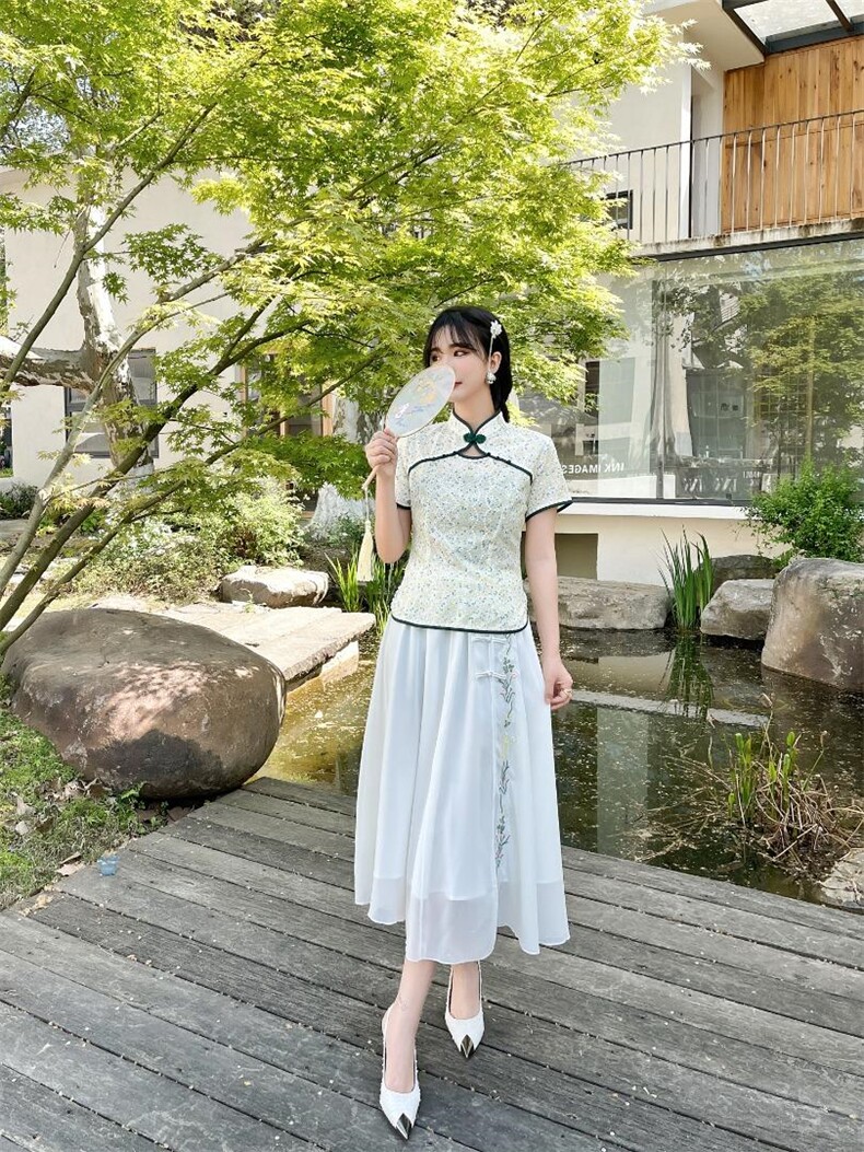 【现货】两件套旗袍，女装汉服/婚纱/旗袍/礼服，芷炫