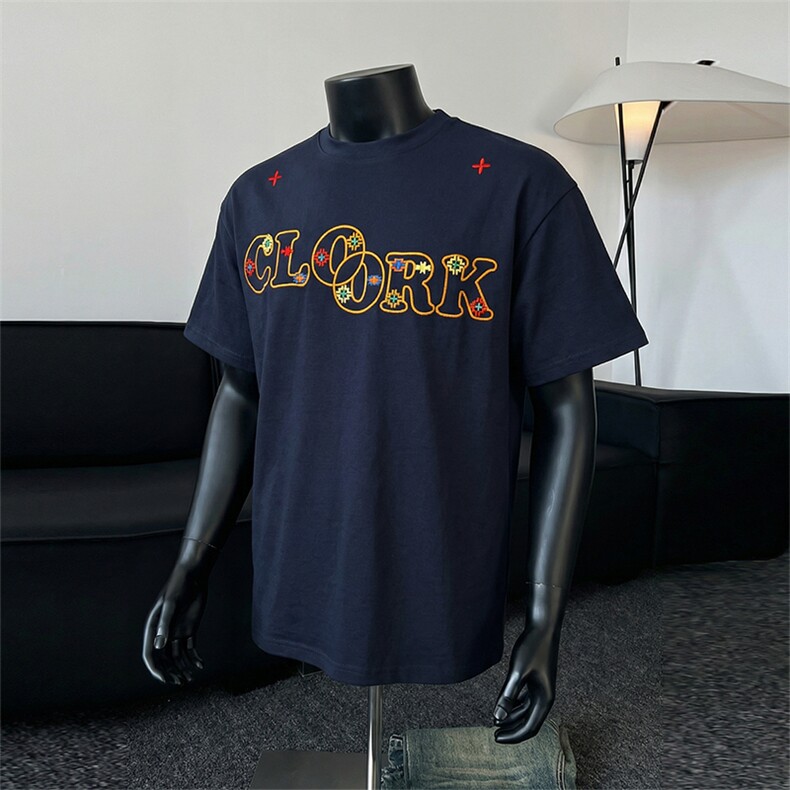 重磅短袖T恤字母印花潮美式夏宽松半袖t恤XT63101-TP1839，男装T恤，电商A102