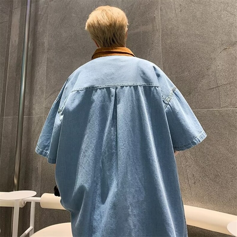 夏季新款衬衫潮流慵懒男方领衬衫P50,男装衬衫,星座1116-2