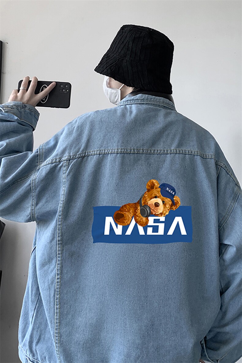 牛仔夹克男大码牛仔外套男茄克NJ77247-P60,男装夹克,电商A040
