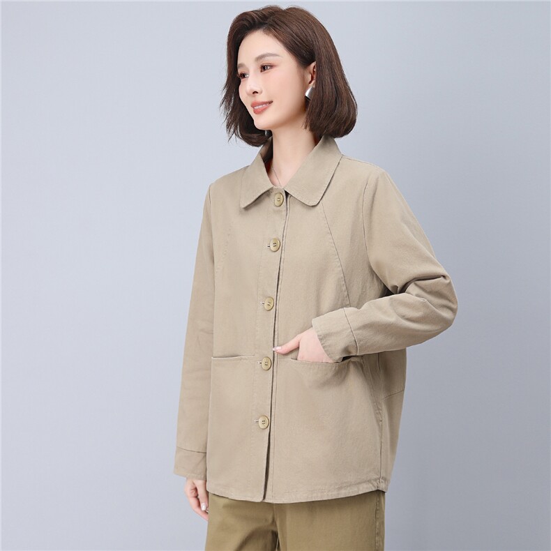 2026春秋季时尚简约显瘦休闲百搭潮流短撞色外套,女装短外套,独衣靓