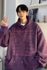 500g重磅卫衣男春秋款美式字母宽松情侣连JK23402特批p35-控58，男装卫衣，星座605(原A050)