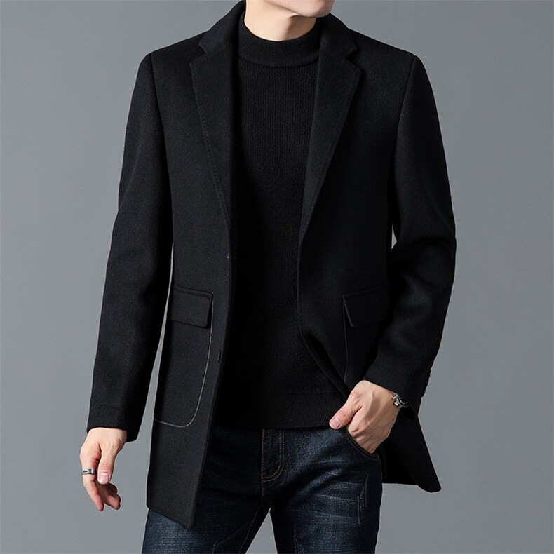 BEN22803钱塘2020-2中年男士冬季厚款商务休闲简约百搭西服P250图片