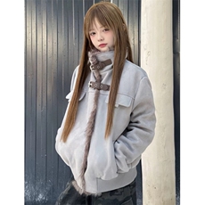 羊羔毛外套棉服男女冬季加绒加厚保暖立领棉衣夹克M6056，男装夹克，星座1116A（原606A-3）