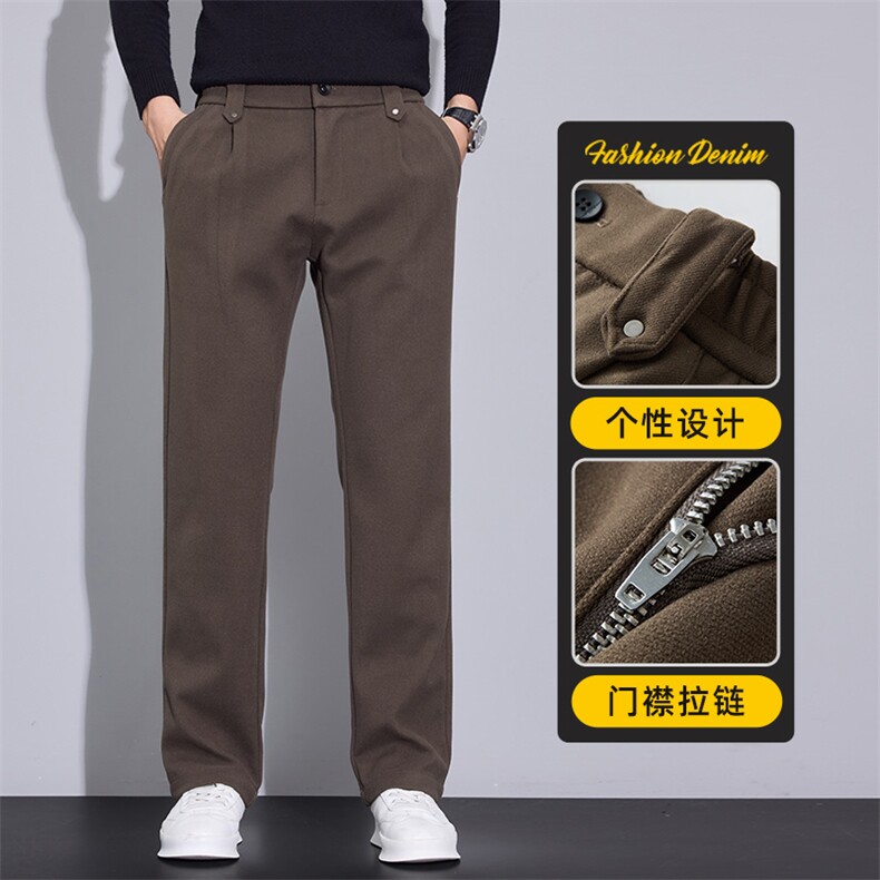 男士休闲裤秋冬直筒宽松百搭长裤潮流时尚商务休闲男裤Z2610-P50,男装休闲裤,星座509