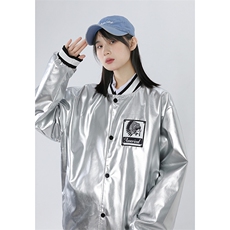 潮男大货秋装夹克男亮面棒球服男女夜店外套男JK1702款P95中性B，男装夹克，星座401