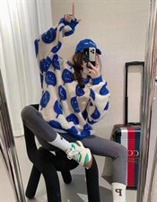 2021新款韩版时尚宽松羊羔毛加绒加厚卫衣，女装卫衣/绒衫，依露奇