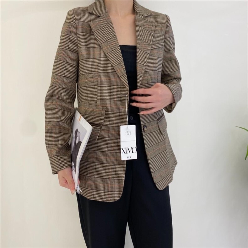 秋季新款金纺西装，女装西装，XIMO 熙茉