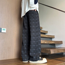 ！2025秋冬新款男士直筒休闲裤百搭情侣长裤WK2097特P35，男装休闲裤，电商B220