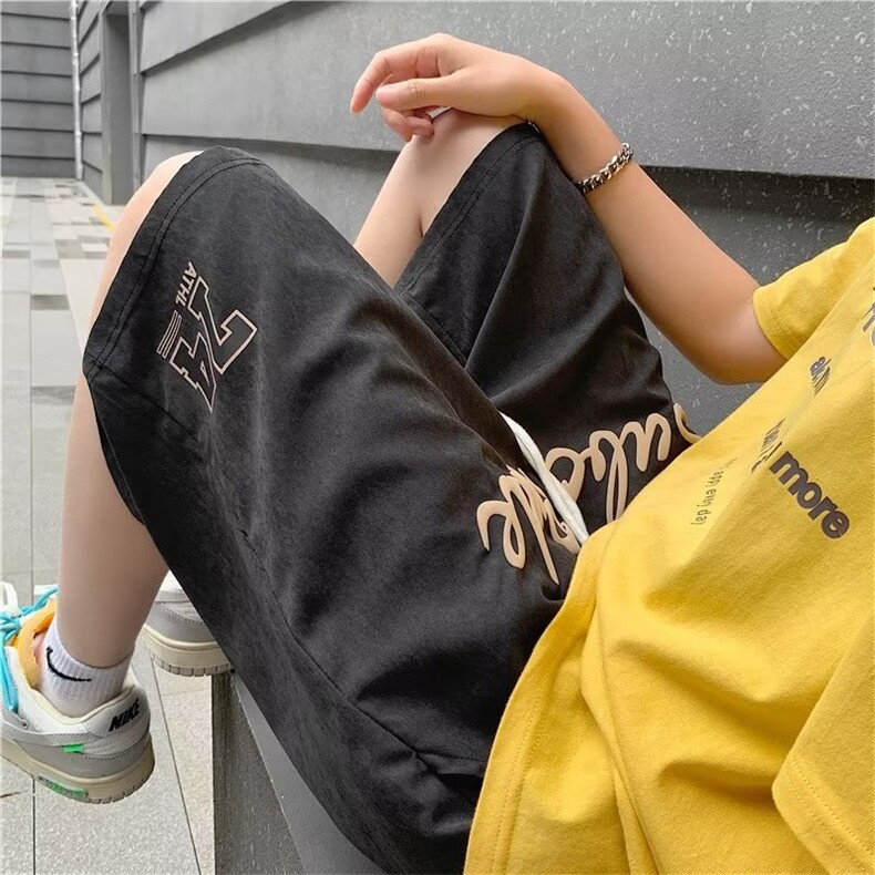 男春夏季新款港风休闲裤美式5分短裤D2211P23,男装休闲裤,星座1116-2