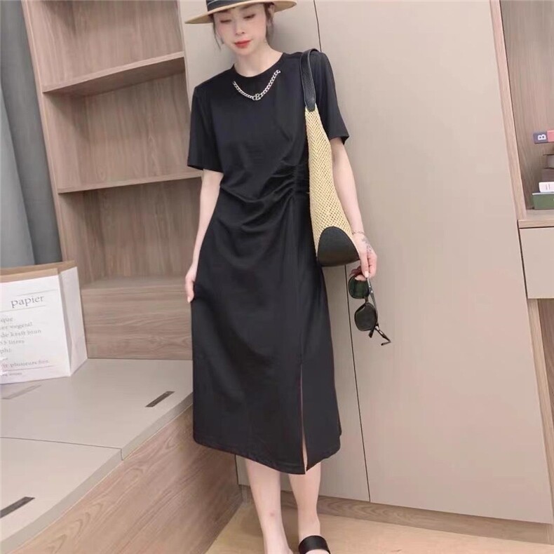 修身气质链条连衣裙，女装连衣裙，依多坊