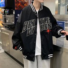 春秋季新款棒球服上衣休闲百搭潮流嘻哈潮牌工装夹克W1736-P52，男装夹克，星座512-4