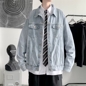 牛仔外套男潮春秋款休闲棒球服潮牌男装上衣教练夹克HH9916P59,铁男便当和什么搭配好吃图片