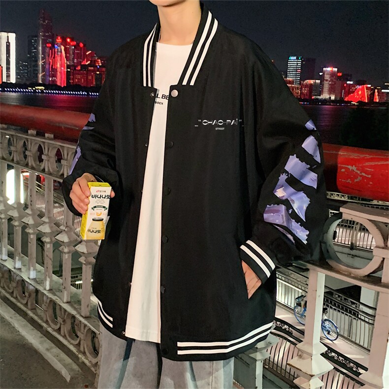 主推！2023春季新款男士潮牌棒球服休闲宽松夹克外套JK509P68,男装夹克,电商B220