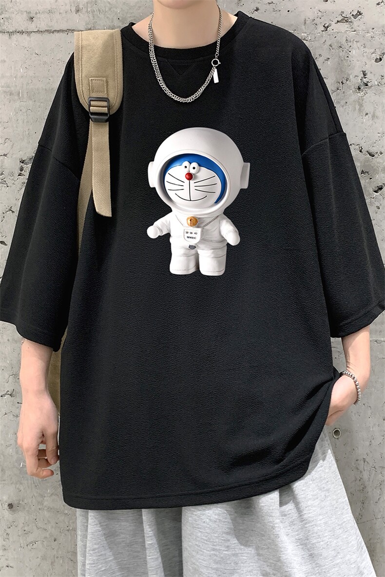 Q11233-P30NASA叮当猫春夏季七分袖t恤男大码五分袖短袖大皂风,男装T恤,电商A040