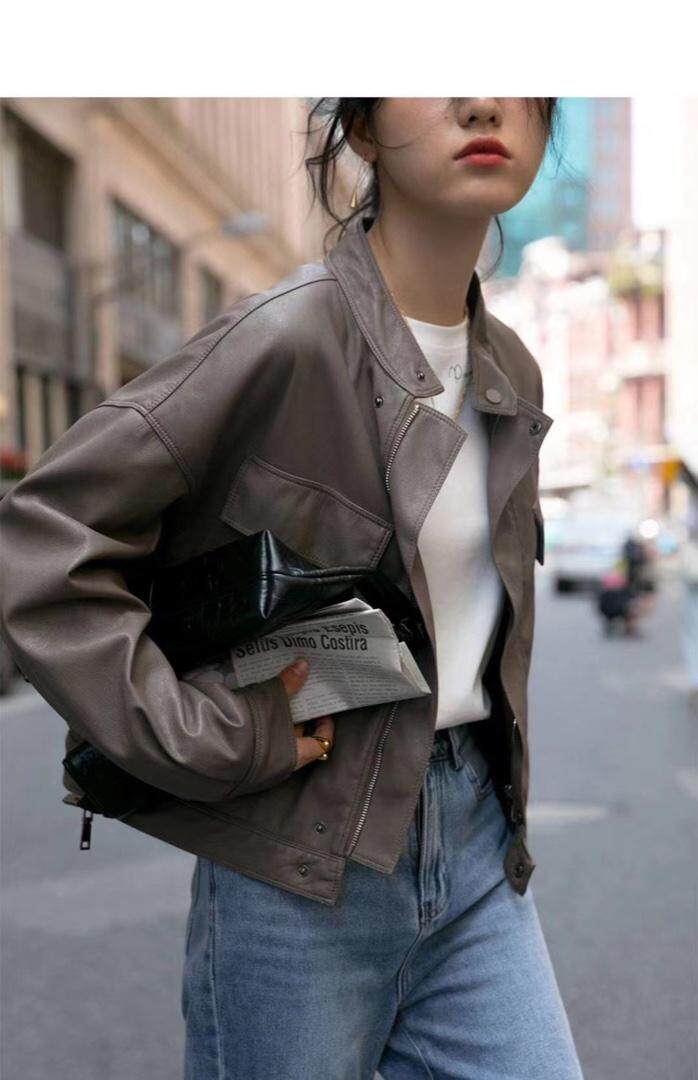 皮衣外套，女装皮衣，卡薇尔