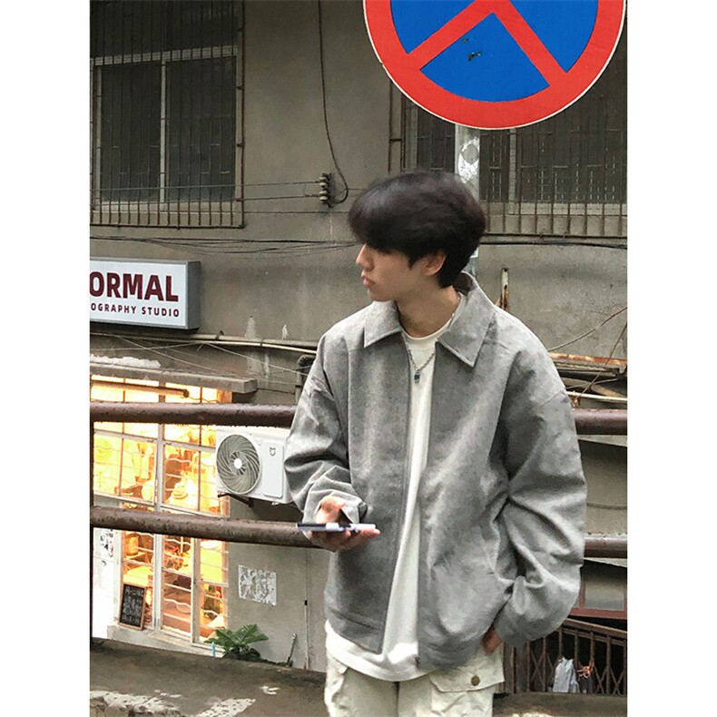 特P80无差价新款百搭拉链春秋时尚简约夹克外套-HJ5717港风街头,男装夹克,电商A003