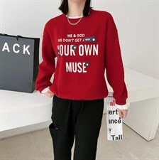 冬季新款加绒卫衣，女装卫衣/绒衫，依诺阁