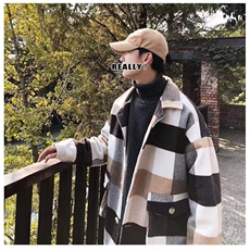 秋装情侣装毛呢大衣中长款男女秋冬季400-P72，男装毛呢大衣，星座1109-3