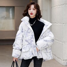 羽绒服新款2022年冬季女装时尚大气修身中长款90白鸭绒韩版羽绒服，女装羽绒服，卡杰菲