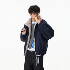 美式座山雕毛领保暖棉衣水貂毛棉服冬季宽松设计感面包服男，男装棉衣，星座903-1