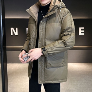 大货中长款羽绒服男2025新款冬季外套C317-2355-P195图片