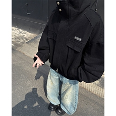 DP0119-P88复古水洗做旧工装哈灵顿美式夹克男女秋季新款短款外套，男装夹克，电商C233