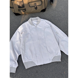 特P75 无差价新款时尚美式复古春飞行服外套-HJ5752 平铺地板图片