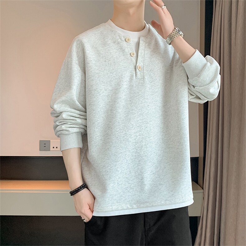 潮流假两件卫衣潮牌宽松休闲上衣A161-WY5503-P40,男装卫衣,电商A161