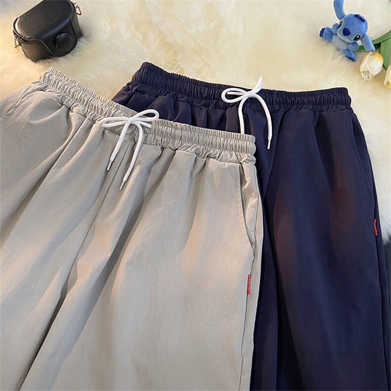 2025夏季新款潮流男士宽松大码五分裤舒服登山布男中裤DK16,男装牛仔裤,星座417-3