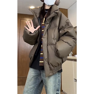网图切片 （现货）抖音 插肩袖高领皮棉服棉衣M757-P95图片