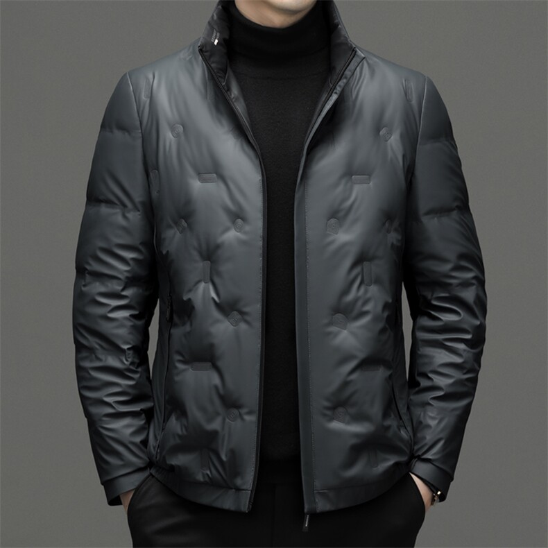 BN216钱塘2020-2中年男士冬季厚款时尚休闲立领百搭羽绒服P225,男装羽绒服,钱塘207-2