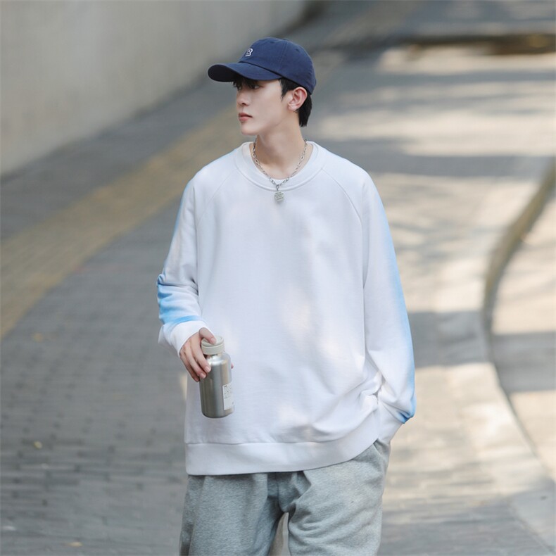 ！秋季上衣男圆领卫衣男装港风长袖t恤男外套男W103-P33,男装卫衣,星座815-2