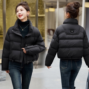 短款羽绒服女2024年冬季新款立领短款宽松羽绒服图片