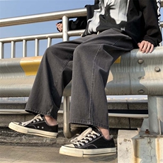 新款2023春上新牛仔九分裤百搭潮流长裤K821-特批35，男装休闲裤，星座718-1