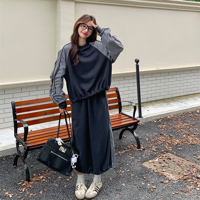 26新款现货大货已到店撞色卫衣套装6831-P165-K248,女装套装/套裙,2D034