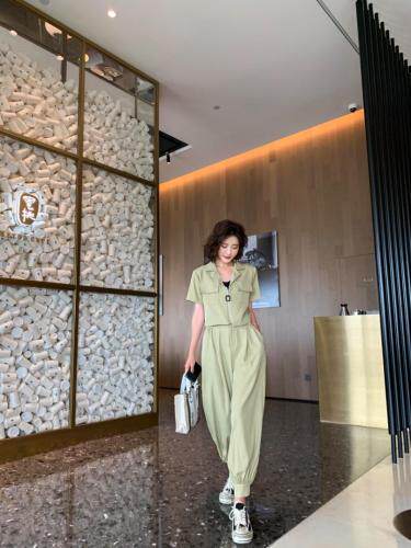 小西装哈伦裤套装，女装西装，H·SHE