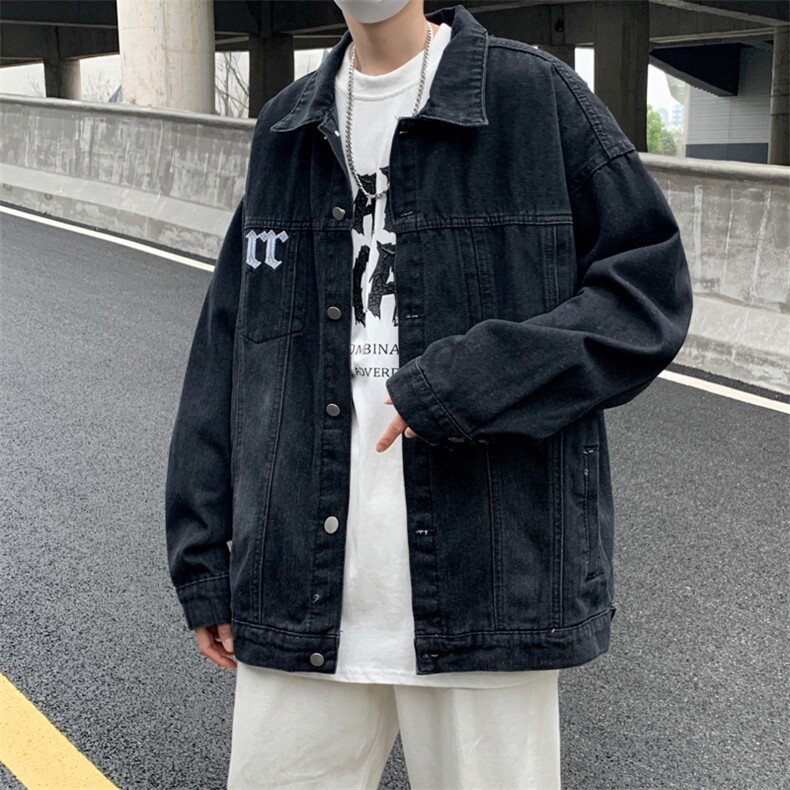 2023春秋痞帅外套男ins高街潮牌港风潮流宽松夹克JK02072-P65,男装夹克,星座308B-1