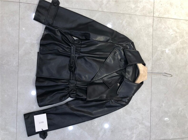 2021秋装新款气质Pu小皮外套女士短款网红皮夹克收腰显瘦潮，其它，美诗欧 Missorly