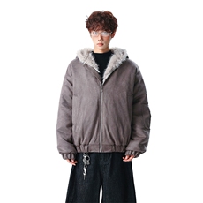 主推冬季连帽新款宽松/座山雕外套潮加厚棉衣XZ102B-1M817-P115，男装棉衣，星座102B-1