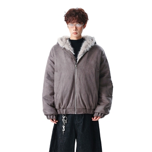 主推冬季连帽新款宽松/座山雕外套潮加厚棉衣XZ102B-1M817-P115图片