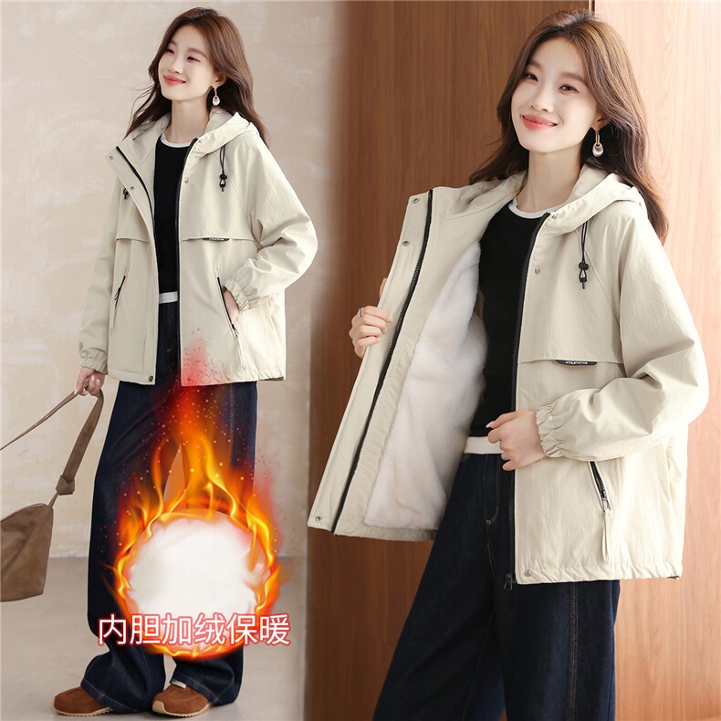 现货！现货！2025冬季女装新款加绒加厚棉衣棉服图片